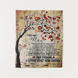 To My Husband Gift   Lovely Husband Letter   Tapestry