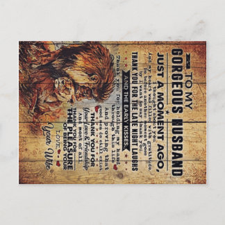 To My Husband Gift | Lovely Letter for Husband Announcement Postcard