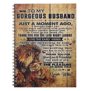 To My Husband Gift Lovely Letter for Husband Notebook