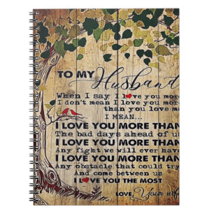 To My Husband Gift, New House Decor Notebook