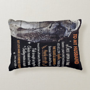 To My Husband Gift, Personalized Present Accent Pillow