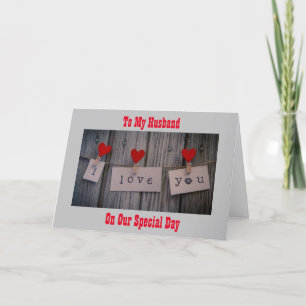 TO MY **HUSBAND** HAPPY ANNIVERSARY WITH LOVE CARD