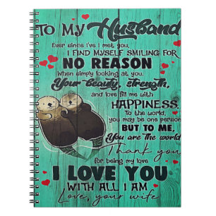 To My Husband Home Decor Gift For Man Notebook