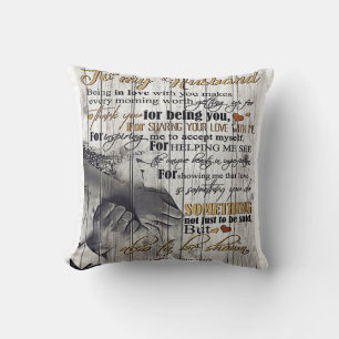 To my Husband House Decoration Gift Throw Pillow