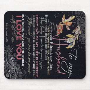 To My Husband Letter Best Father's Day Present Mouse Pad