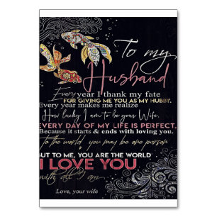 To My Husband Letter   Best Father's Day Present   Table Number