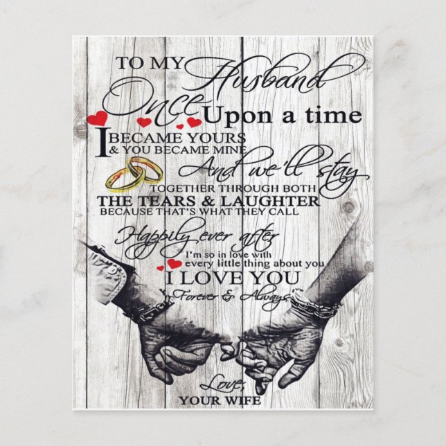 To My Husband Letter, Love Quotes Gift Flyer (Front)