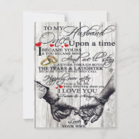 To My Husband Letter, Love Quotes Gift