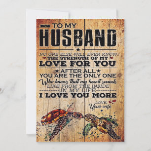 To My Husband   Love Quotes To Husband Holiday Card
