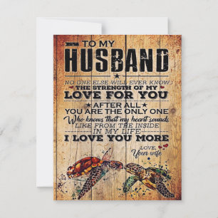 To My Husband   Love Quotes To Husband Invitation
