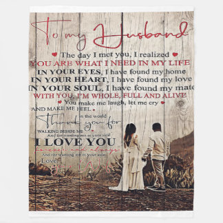 To my Husband | Lovely Husband Gift Fleece Blanket