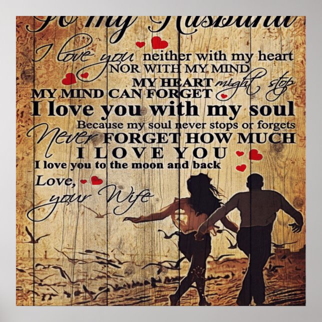 To my Husband | Loving Poster (Front)