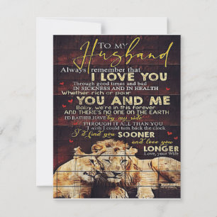 To My Husband   My Husband Gift   Letter For Him   Invitation