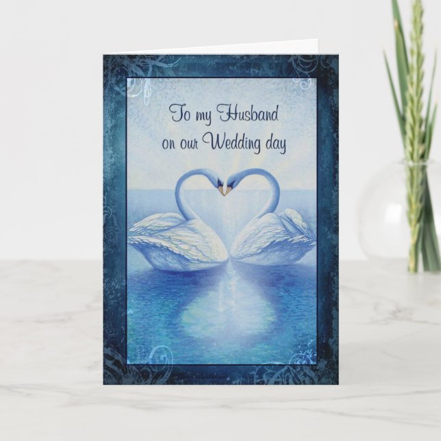 To my Husband on our Wedding day Card (Front)