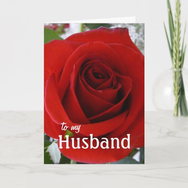 To my Husband OR Wife on Valentine's Day Holiday Card (Front)