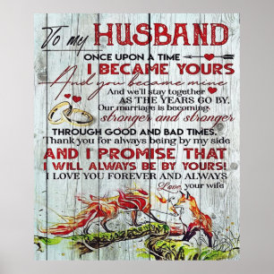 To my Husband Perfect Gift For Husband Poster