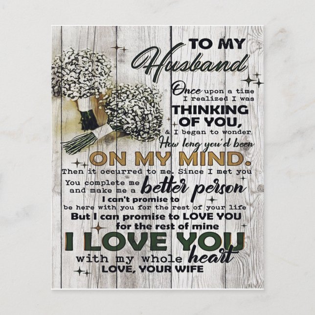 To my Husband |To My Husband | Love Quotes To Him Flyer (Front)