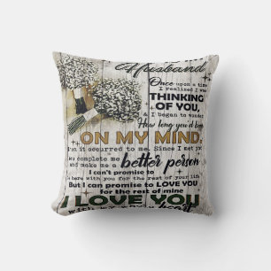 To my Husband  To My Husband   Love Quotes To Him Throw Pillow