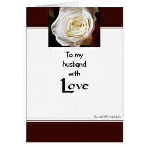 To my husband with love cards