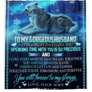 To My Husband Wolf Gift, Husband Birthday Gift