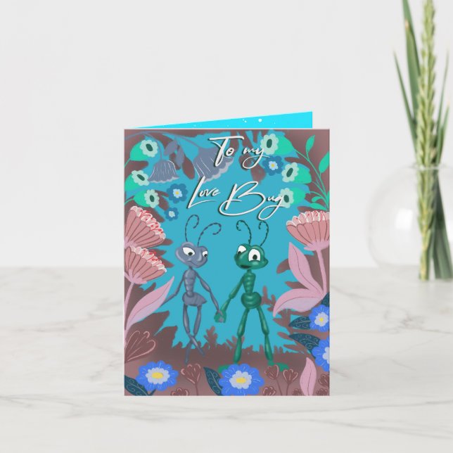 To my love bug card (Front)