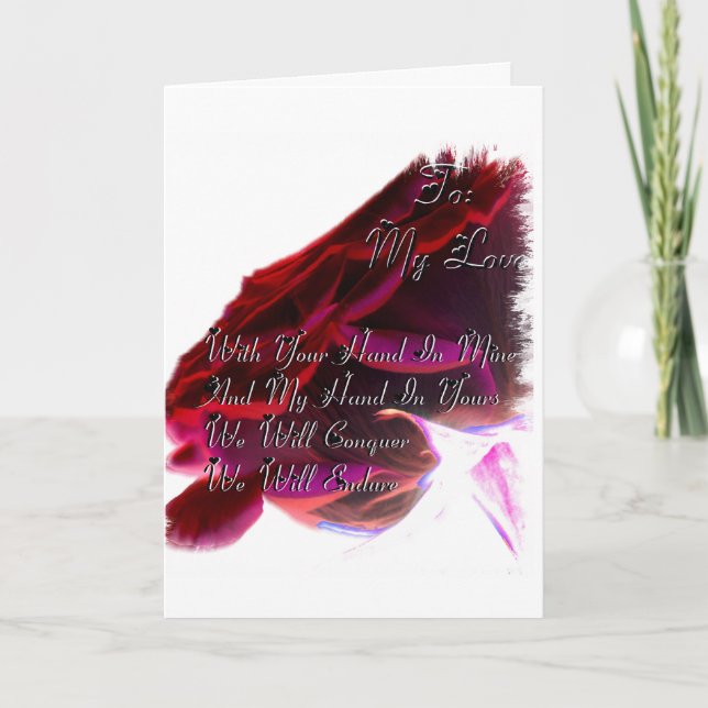 To My Love Greeting Card (Front)