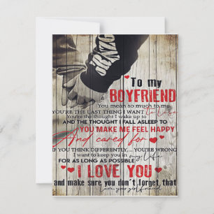 To My Man Gift, Personalized Gift To My Husband Invitation