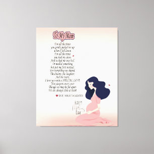 To My Mom For All The Time You Gently Picked Me Up Canvas Print