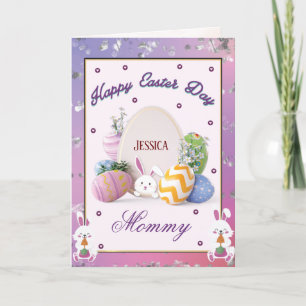 To My Mom On Easter Day  Holiday Card