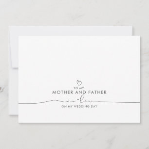 To My Mother and Father In-Law Wedding Message