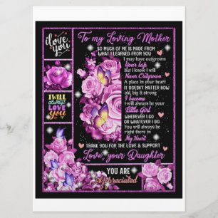 To My Mother Birthday Gift, Love Mom Gift Idea Menu