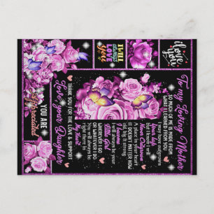 To My Mother Birthday Gift, Love Mom Gift Idea Postcard