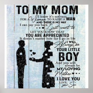 To my mother gift, Special letter to mommy Poster