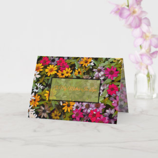 To My Mother-In-Law/ floral/Lucky Me Card