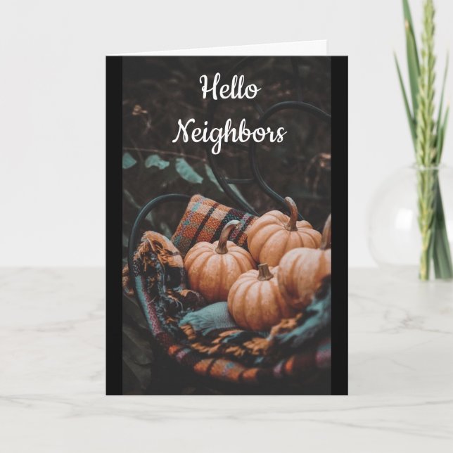 TO MY **NEIGHBORS** AT THANKSGIVING CARD (Front)