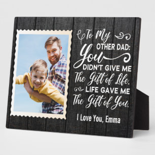 To My Other Dad Appreciation Custom Name & photo Plaque