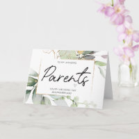 To My Parents Wedding Thank You For Brides Mom Dad