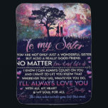 To My Sister Lady Girl Gift, Sister Birthday Gift Baby Blanket<br><div class="desc">To My Sister Lady Girl Gift,  Sister Birthday Gift</div>