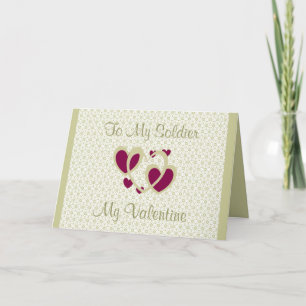 TO MY SOLDIER VALENTINE CARD