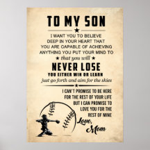 To My Son Believe Deep in Your Heart