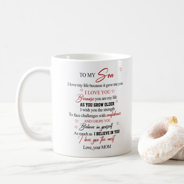 To my son coffee mug (With Donut)