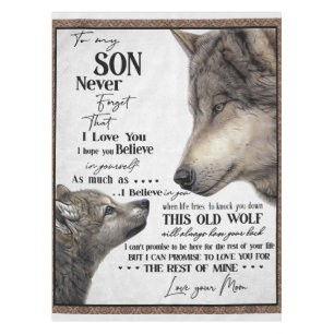 To My Son Gift, Mom And Son, Love Letter To Son Tablecloth