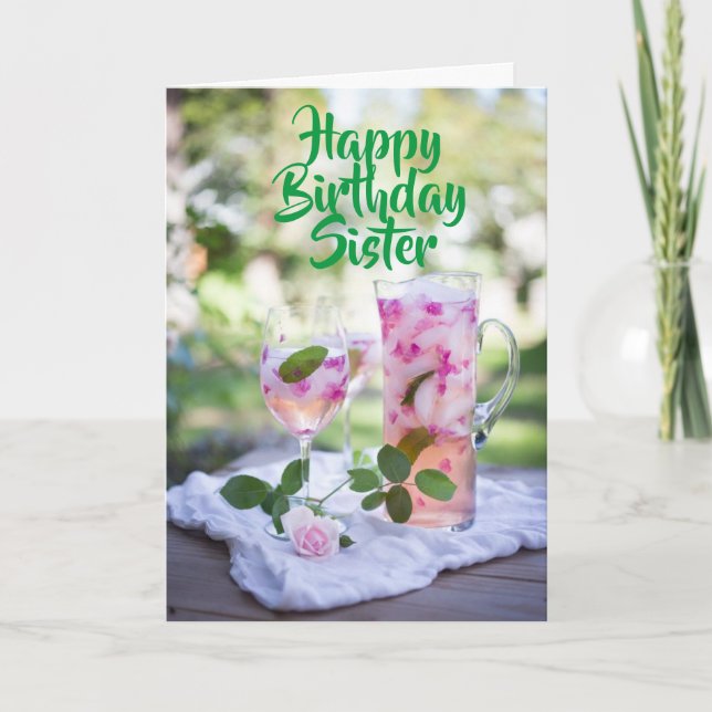 TO MY **SPECIAL SISTER** ON YOUR BIRTHDAY CARD (Front)