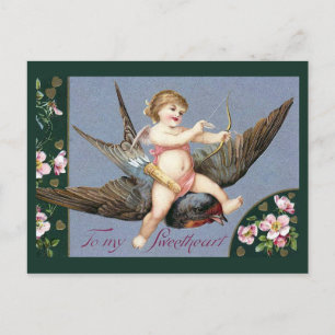 "To my Sweetheart" Vintage Valentine Holiday Postcard