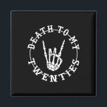 To My Twenties 30th Birthday Skeleton Hand Hallowe Magnet<br><div class="desc">To My Twenties 30th Birthday Skeleton Hand Halloween</div>