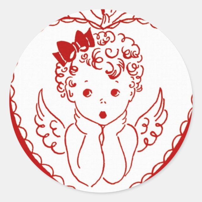 To My Valentine Classic Round Sticker (Front)