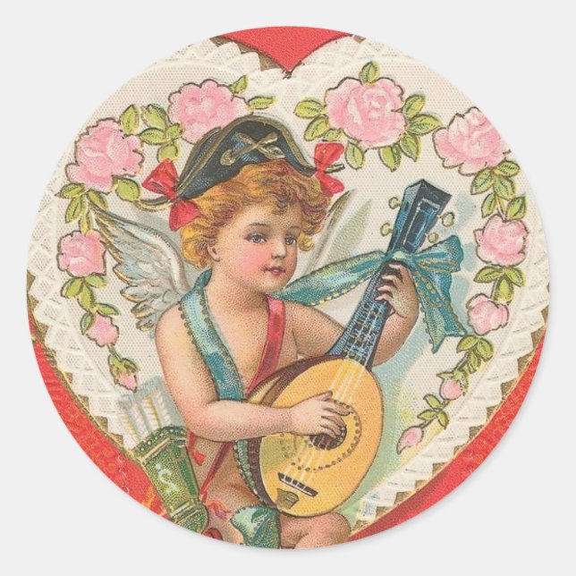 To My Valentine Classic Round Sticker (Front)