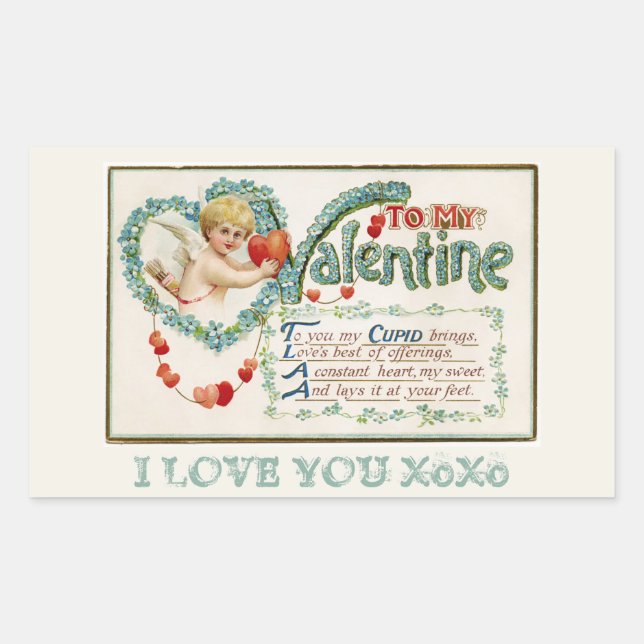 To My Valentine Cupid Sticker (Front)