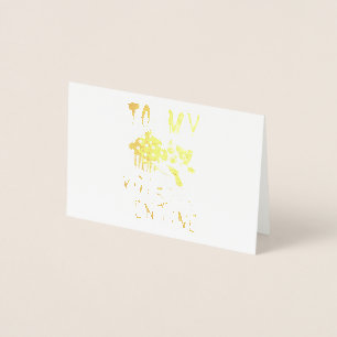 To My Valentine Foil Card