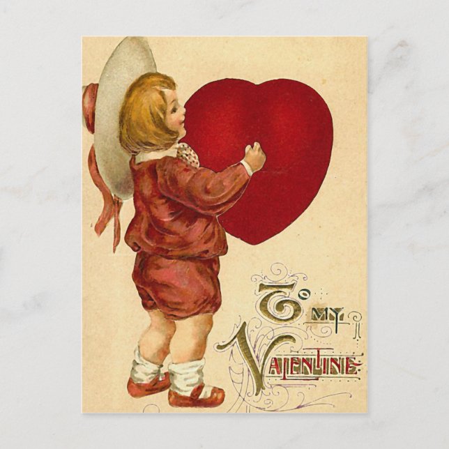To my Valentine Holiday Postcard (Front)